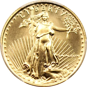 image for: 1986 Gold Eagle $10 PCGS MS69