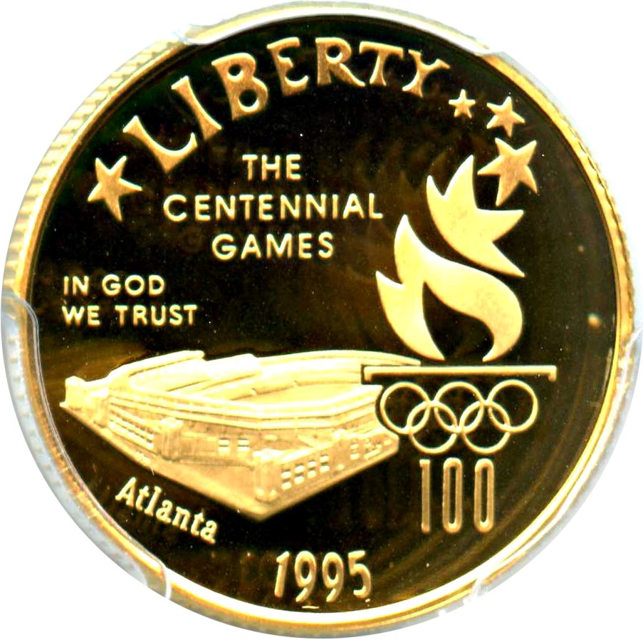 image for: 1995-W Olympic Stadium $5 PCGS Proof 69 DCAM