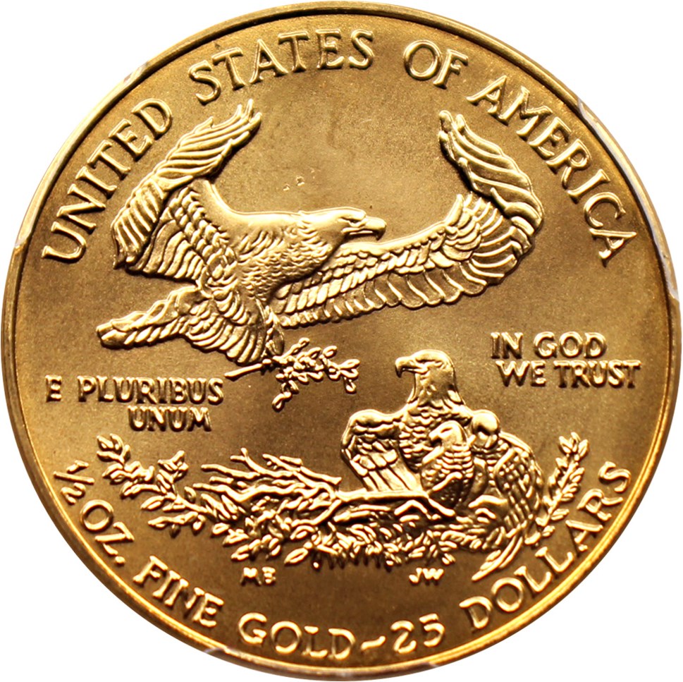 image for: 1996 Gold Eagle $25 PCGS MS69