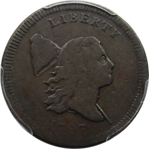 image for: 1797 1/2c PCGS F12 (Plain Edge)