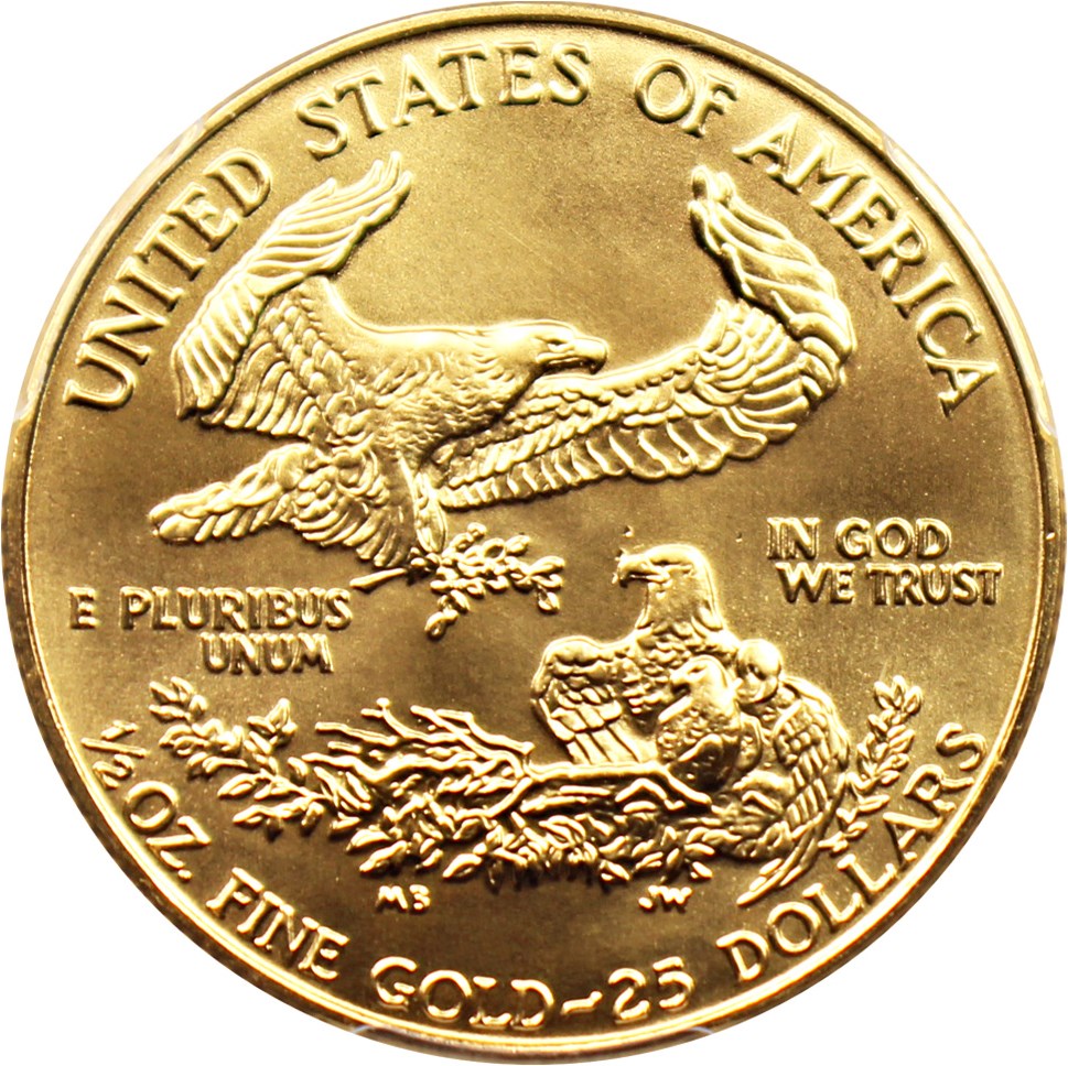 image for: 1990 Gold Eagle $25 PCGS MS69