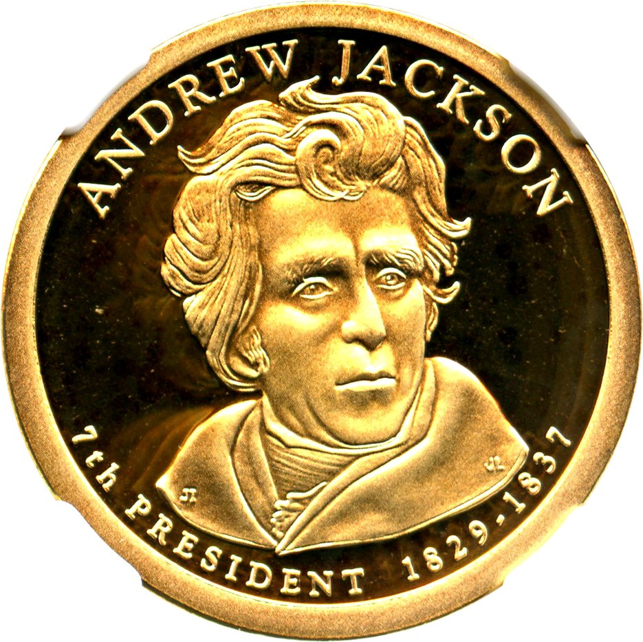 image for: 2008-S Andrew Jackson $1 NGC Proof 69 UCAM