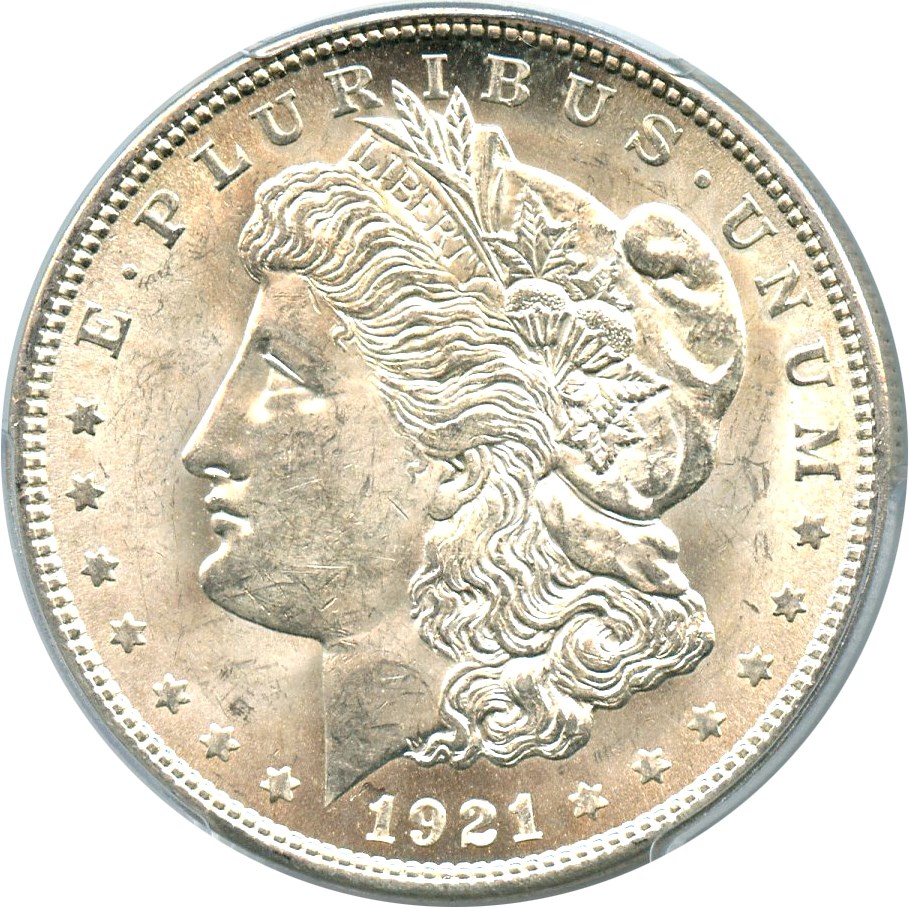 image for: 1921 Morgan $1 PCGS MS63 (VAM-41 Pitted Reverse)
