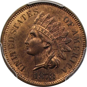 image for: 1878 1c PCGS MS66 RB