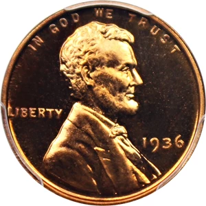 image for: 1936 1c PCGS Proof 67 RD CAM (Type 2, Brilliant Finish)