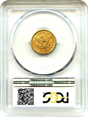 image for: 1867-S $2 1/2 PCGS MS62