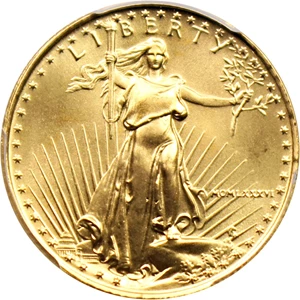 image for: 1986 Gold Eagle $10 PCGS MS69