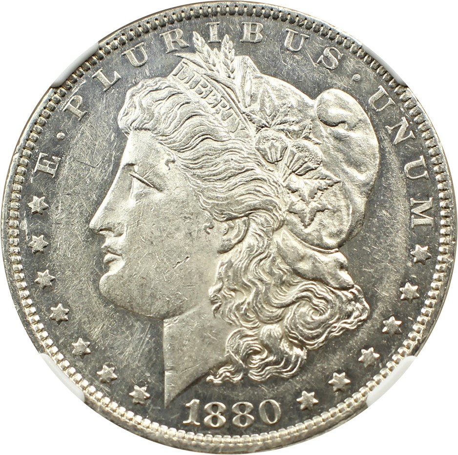 image for: 1880-O $1 NGC AU58 PL