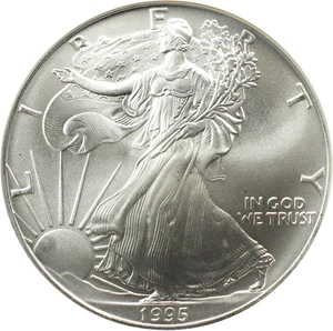image for: 1995 Silver Eagle $1 NGC MS69