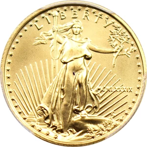 image for: 1989 Gold Eagle $10 PCGS MS69
