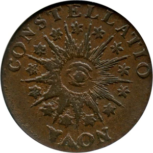 image for: 1785 Nova Constellatio NGC AU55 BN (Pointed Rays)