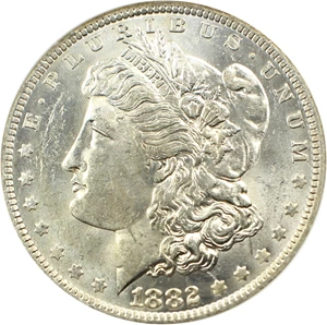 image for: Top 100 VAM: 1882-O $1 NGC MS61 (VAM-5, O/S Broken)