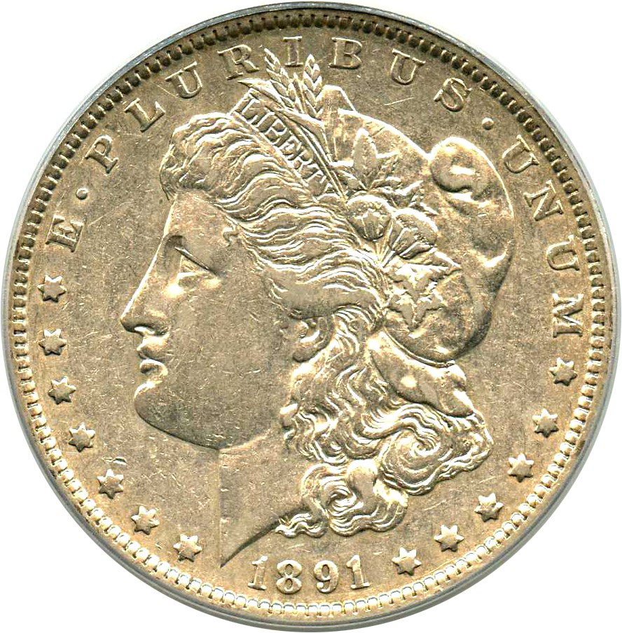 image for: Top 100 VAM: 1891-O $1 PCGS XF40 (VAM-1A, Clashed E)