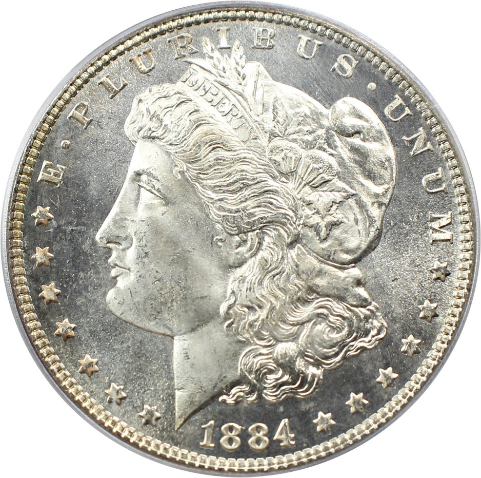 image for: 1884 $1 PCGS/CAC MS65 PL