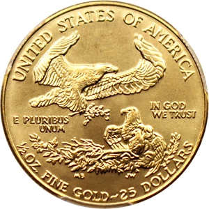 image for: 1987 Gold Eagle $25 PCGS MS69