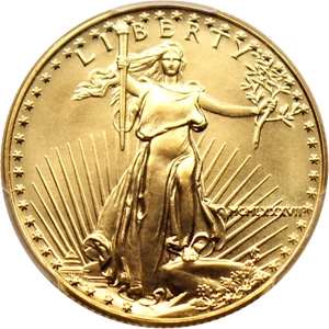image for: 1987 Gold Eagle $25 PCGS MS69