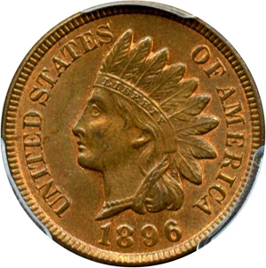 image for: 1896 1c PCGS MS64 RB