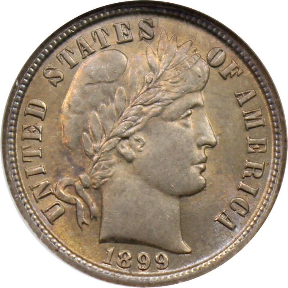 image for: 1899 10c NGC MS63