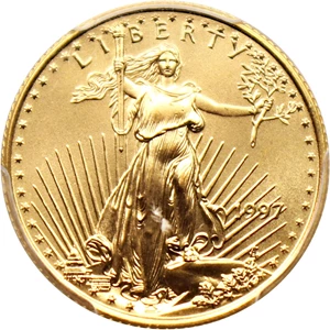 image for: 1997 Gold Eagle $10 PCGS MS69