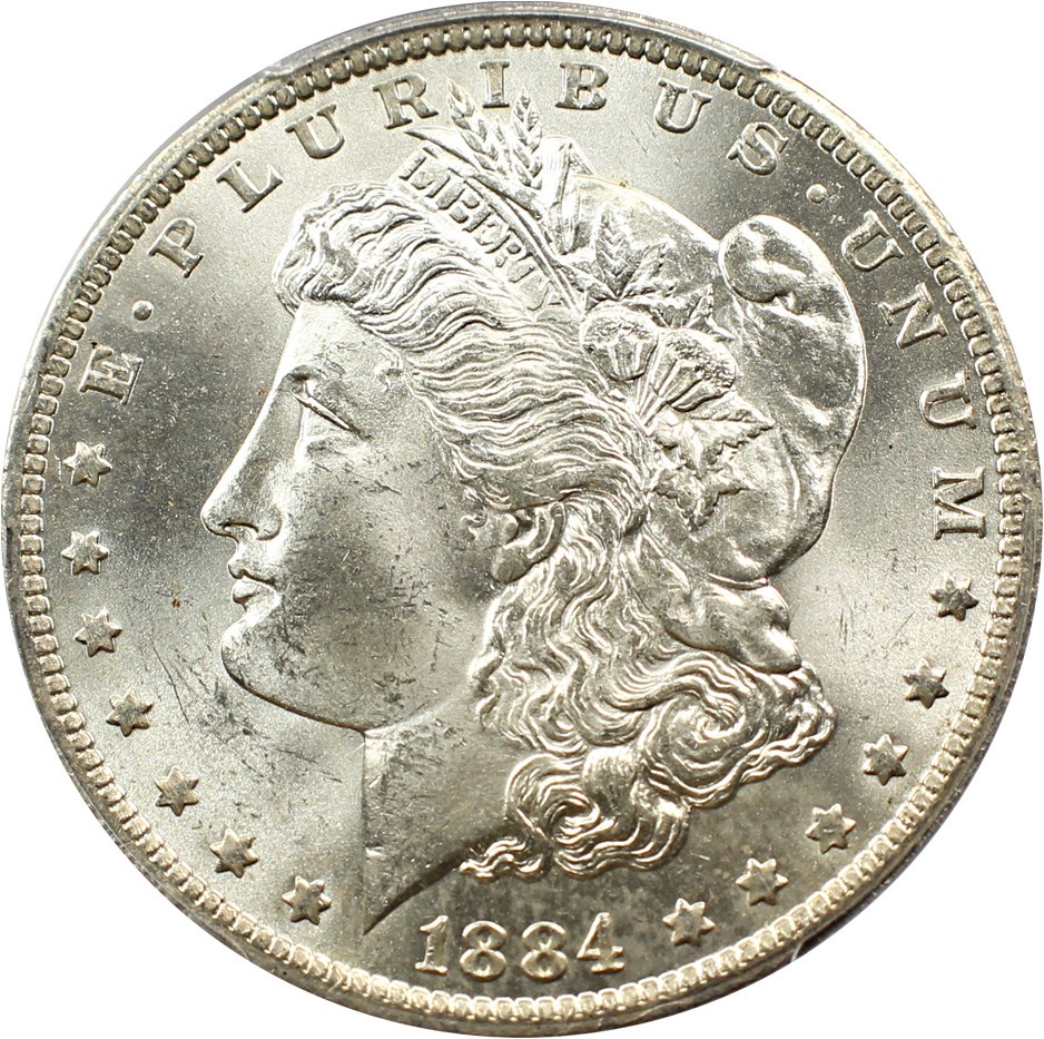 image for: Hot 50 VAM: 1884-O $1 PCGS MS64 (VAM-10, O/O)