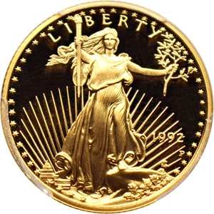 image for: 1992-P Gold Eagle $10 PCGS Proof 69 DCAM