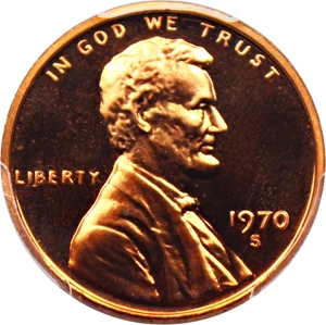 image for: 1970-S 1c PCGS Proof 67 RD (Small Date)