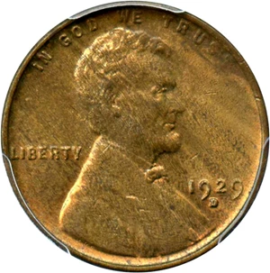 image for: 1929-D 1c PCGS MS64 RB
