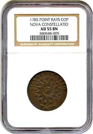 image for: 1785 Nova Constellatio NGC AU55 BN (Pointed Rays)