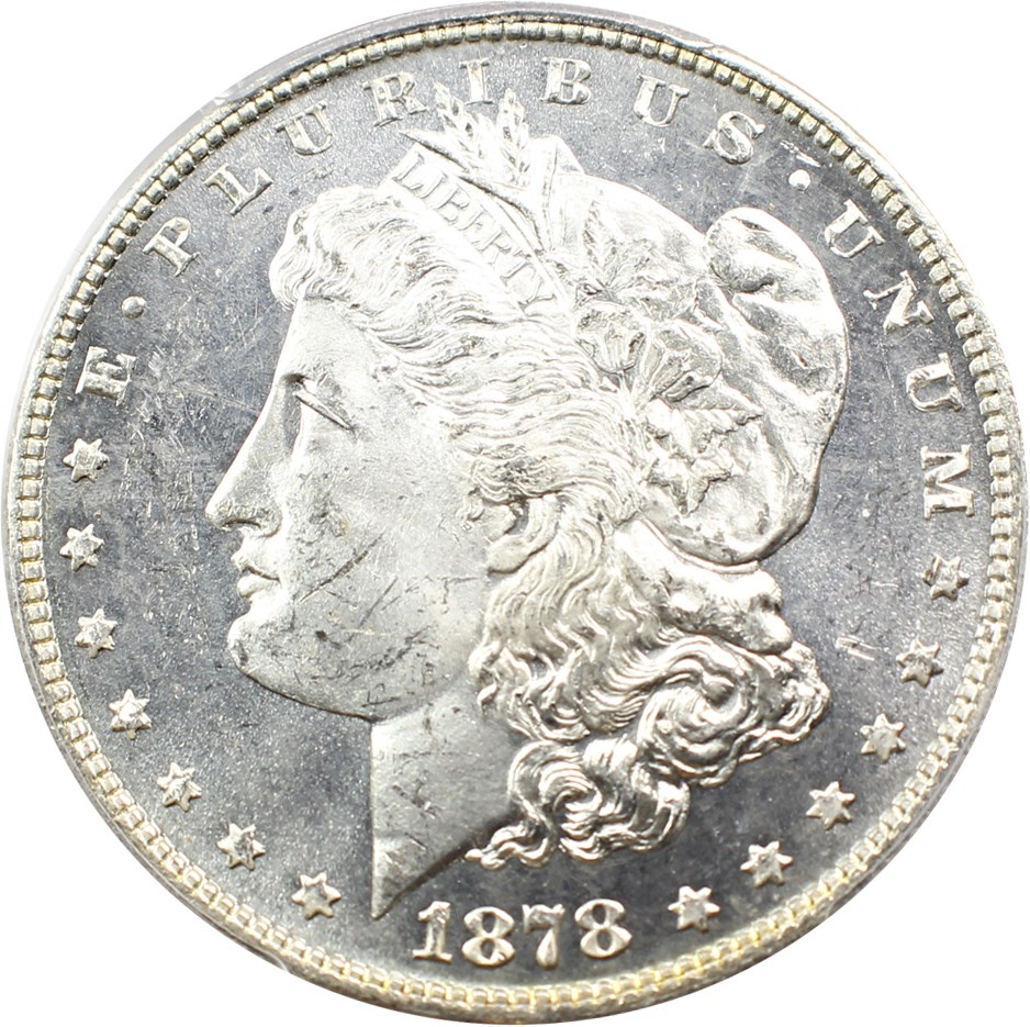 image for: 1878 7/8TF $1 PCGS MS64 PL (Strong)