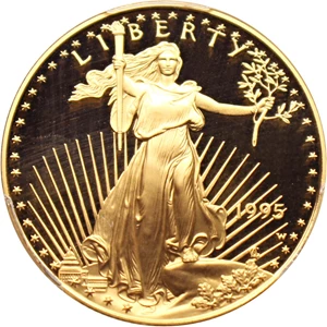 image for: 1995-W Gold Eagle $25 PCGS Proof 69 DCAM