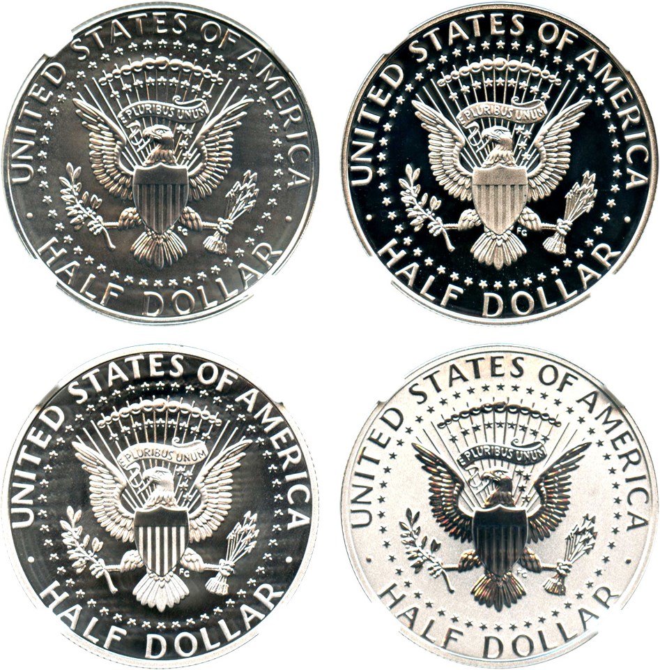 image for: 2014 Kennedy 50th Anniversary Set 50c NGC SP/PF70 High Relief (Early Releases, 4 Coins)