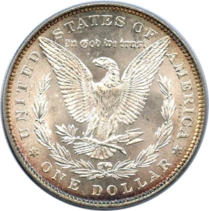 image for: Top 100 VAM: 1878 7TF $1 PCGS MS64 (Reverse of 1879, VAM-203, Short Leaf)