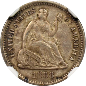 image for: 1868-S H10c NGC AU58