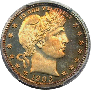 image for: 1903 25c PCGS/CAC Proof 66 CAM