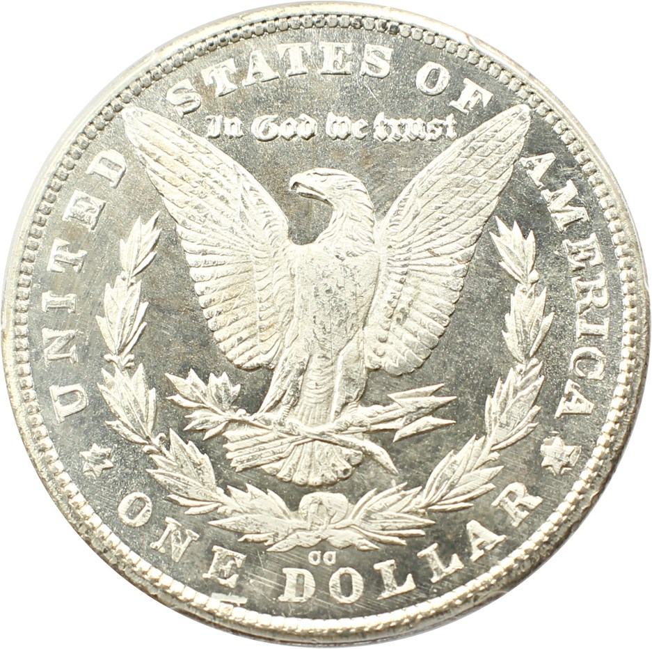 image for: 1880-CC $1 PCGS MS65 PL (VAM-5, 8/High 7)