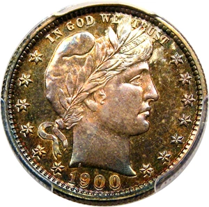 image for: 1900 25c PCGS/CAC Proof 66