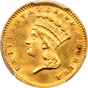 image for: 1887 G$1 PCGS/CAC MS63