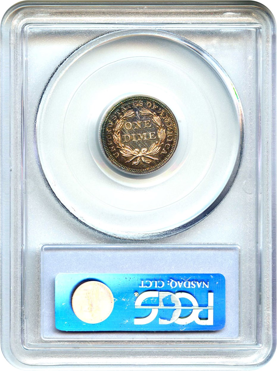 image for: 1846 10c PCGS/CAC Proof 64 (Secure)
