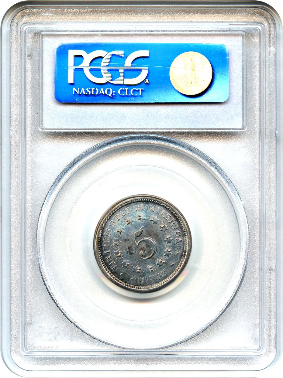 image for: 1867 Pattern 5c PCGS Proof 61 (J-582)
