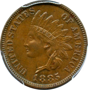image for: 1885 1c PCGS/CAC MS64 BN