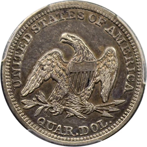 image for: 1844 25c PCGS XF45