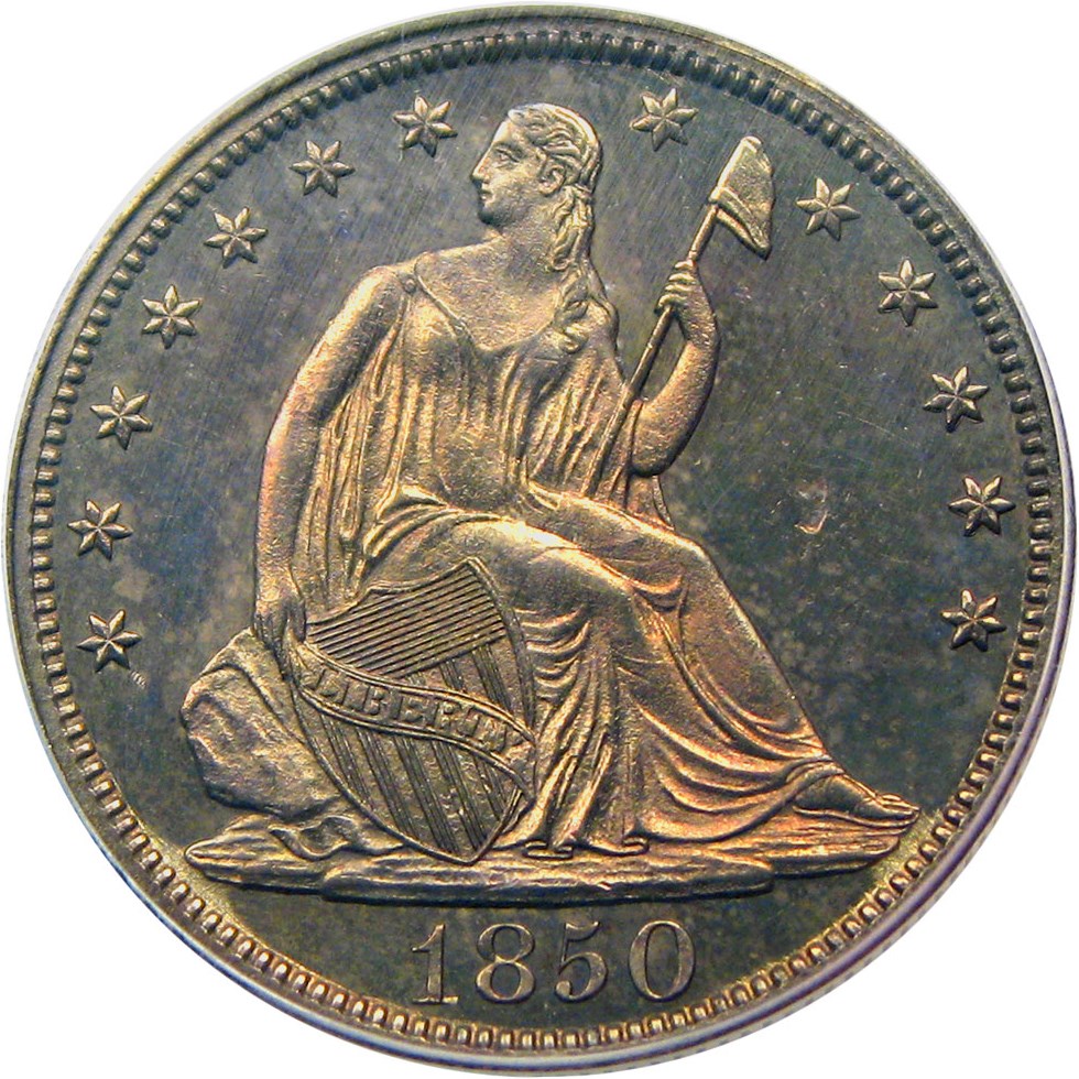 image for: 1850 50c PCGS Proof 62