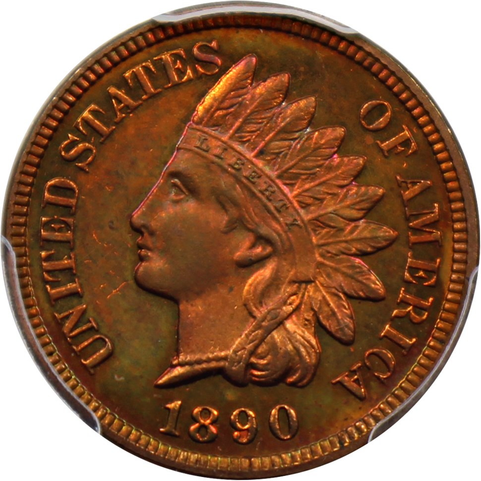 image for: 1890 1c PCGS/CAC Proof 64 RB
