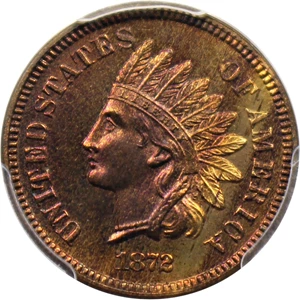 image for: 1872 1c PCGS/CAC Proof 65 RB