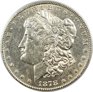 image for: 1878-S $1 PCGS AU58 (VAM-50, Tripled Eyelid)