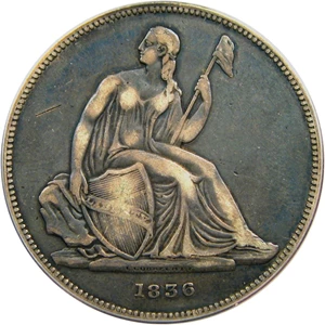 image for: 1836 Gobrecht $1 PCGS/CAC Proof 35 (Name on Base, Original, Coin Alignment)