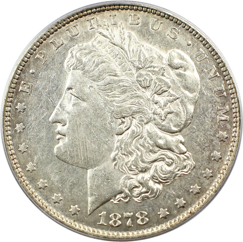 image for: Hot 50 VAM: 1878-S $1 PCGS AU53 (VAM-22, Doubled RIB)