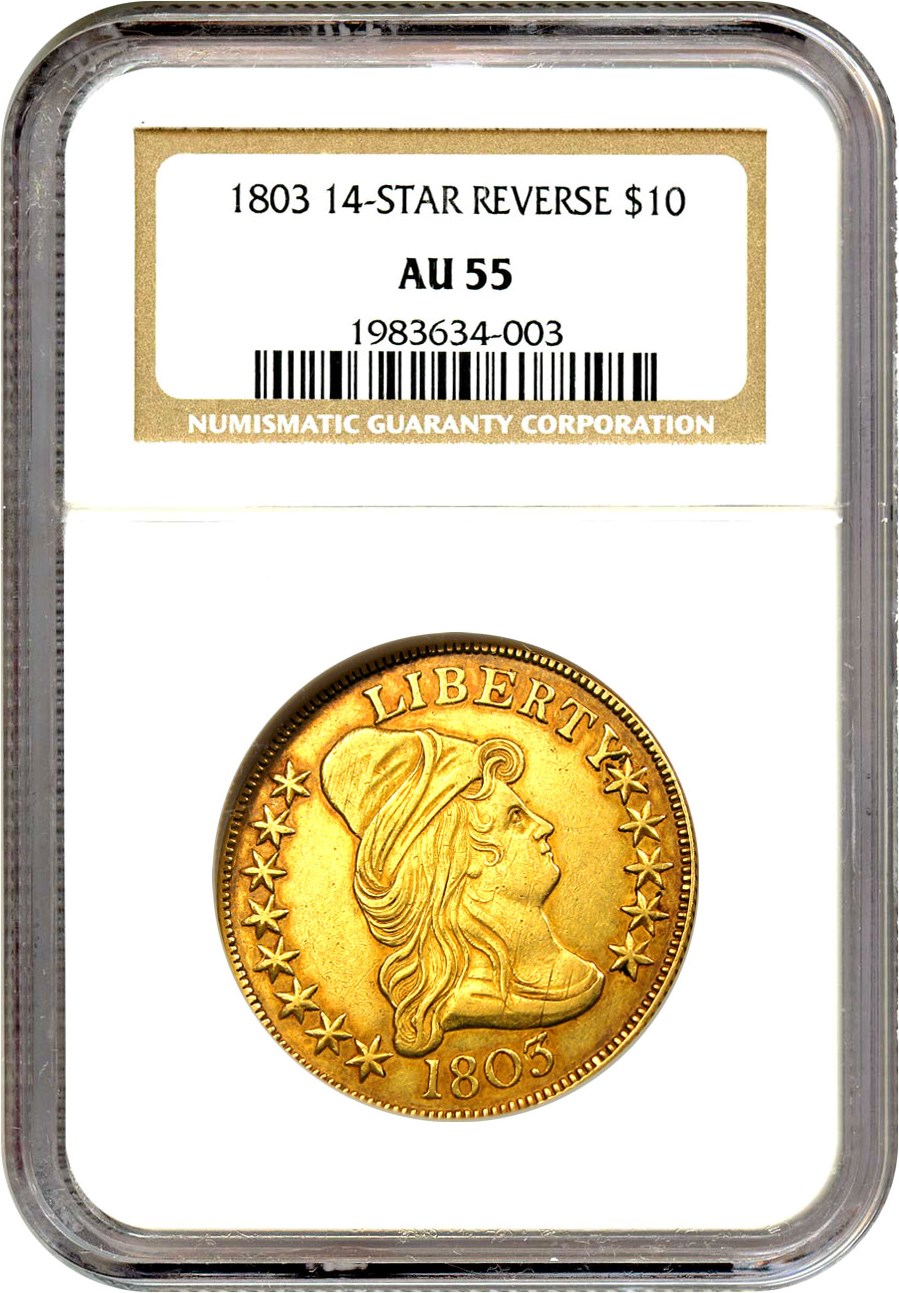 image for: 1803 $10 NGC AU55 (14-Stars Reverse)