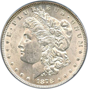 image for: Hot 50 VAM: 1878 7TF $1 PCGS MS62 (Reverse of 1878, VAM-169, Quad Stars)