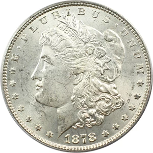 image for: 1878 7TF $1 PCGS MS63 (Reverse of 1878, VAM-30, Extra Talons)